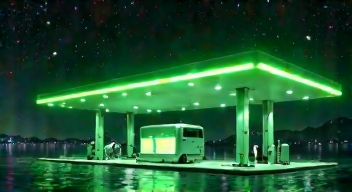 Tankstelle der Zukunft im All