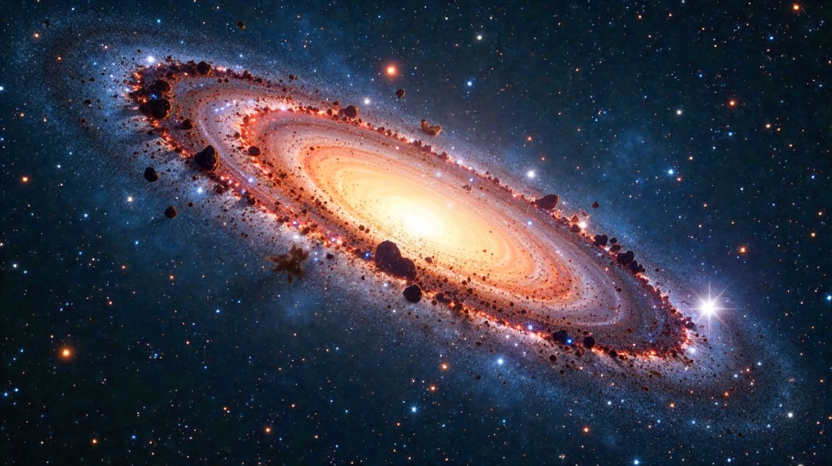Die Andromeda-Galaxie: Asymmetrie, Dunkle Materie und kosmologische Herausforderungen