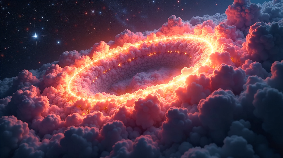 Die faszinierenden Geheimnisse des Diamantrings: Sterne, Gas und Entstehung