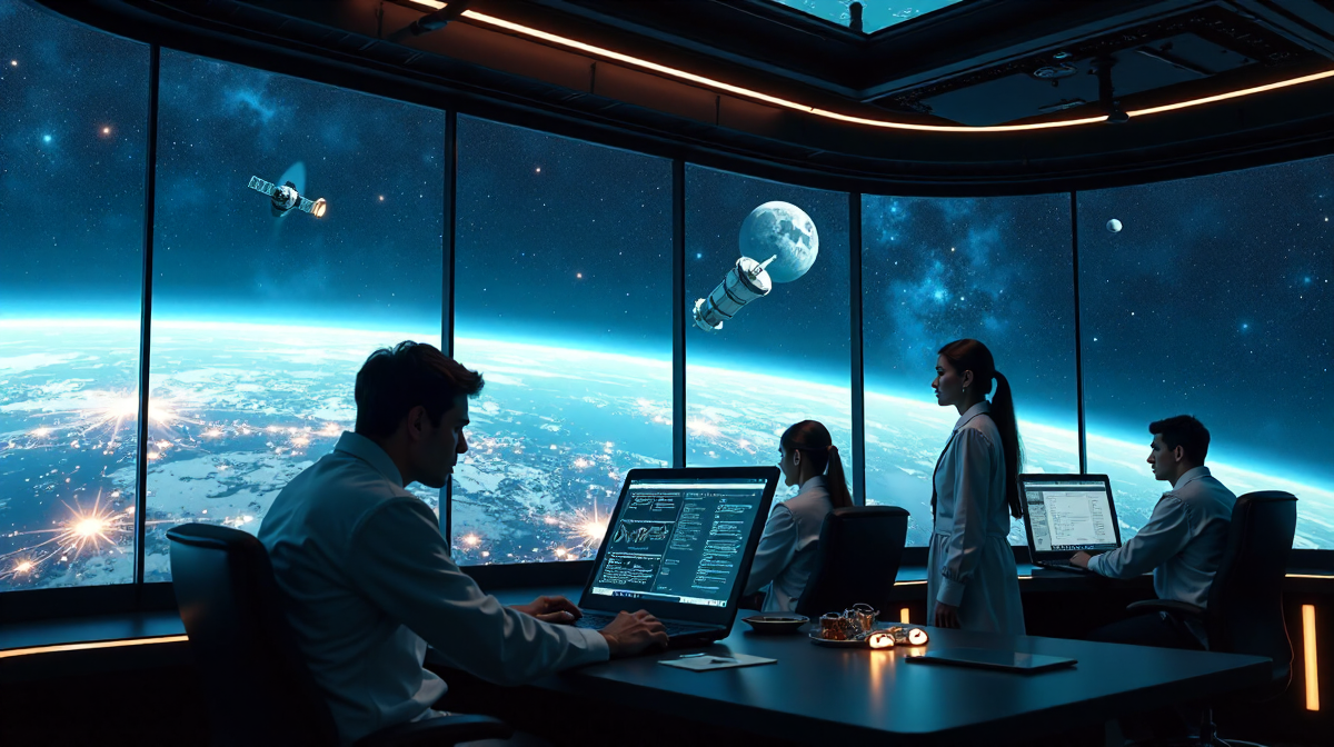 Die Revolution der Raumfahrt: Künstliche Intelligenz, Satellitensteuerung, Autonomie