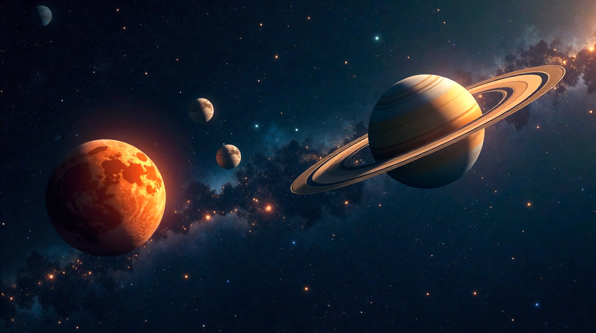 Faszination der Planetenparade: Mars, Venus, Saturn und ihre Geheimnisse