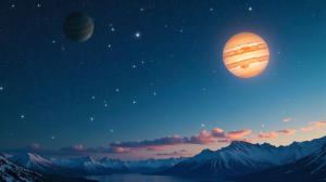 Faszination der Wintersternbilder: Venus, Jupiter und Mars am Abendhimmel