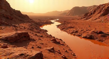 Ich erinnere mich an die Erkundung des Mars und seine Wasserstrukturen (1/10)