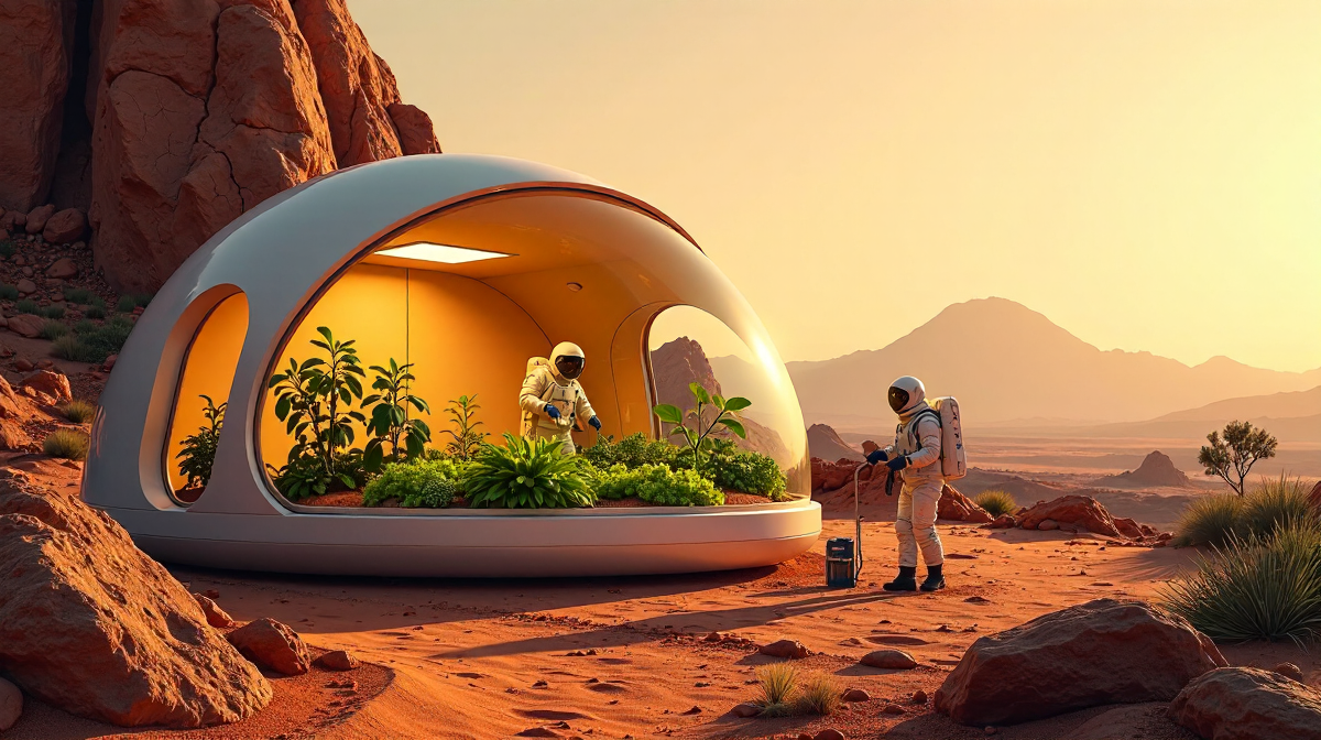 Revolution der Marsnahrung: Pflanzenanbau, Ressourcen, Kreislaufwirtschaft